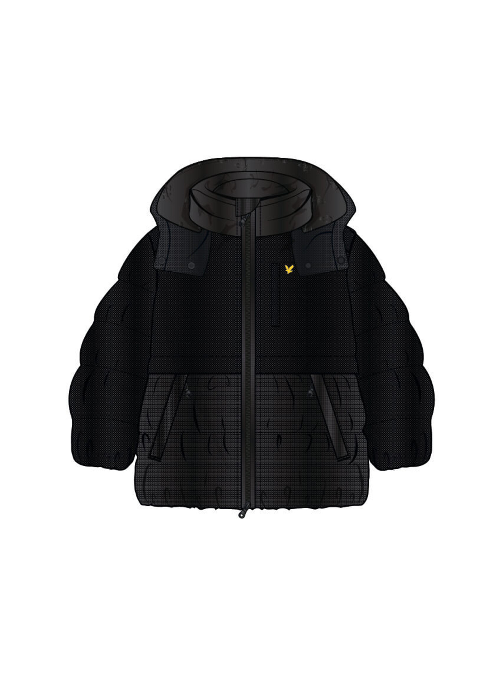 Lyle & Scott Jas Ripstop Quilted JKB2302V - zwart