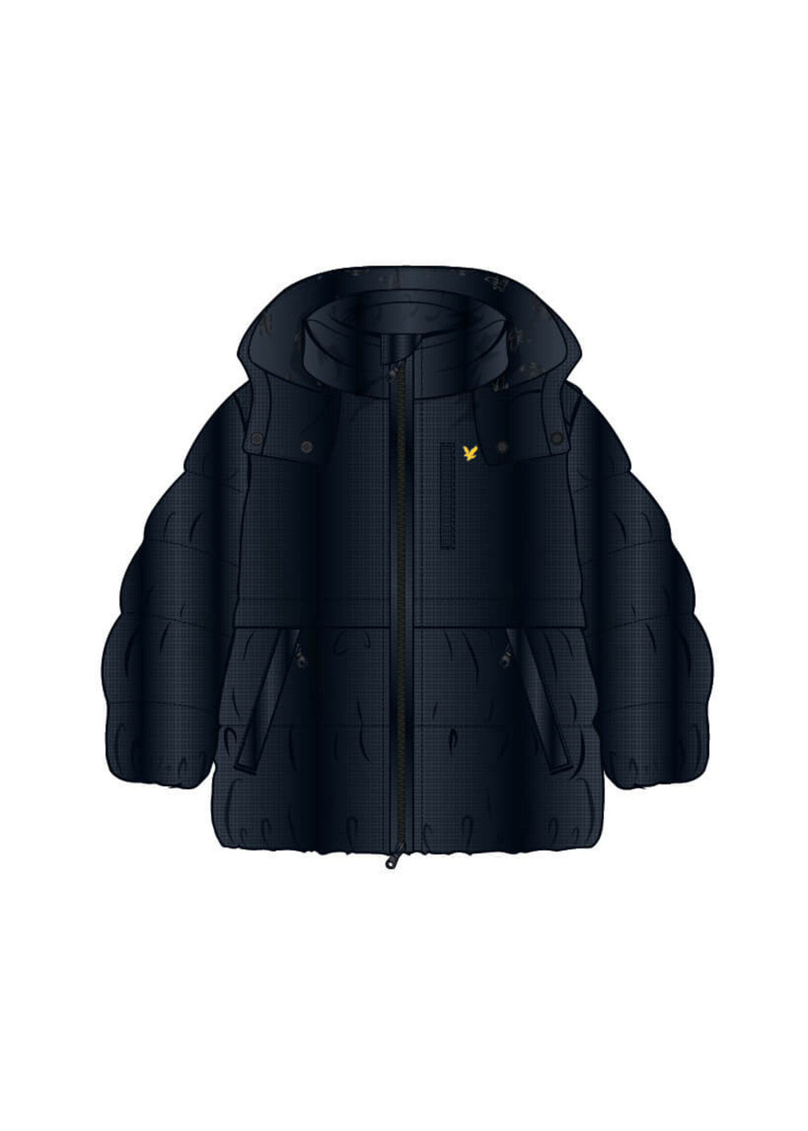 Lyle & Scott Jas Ripstop Quilted JKB2302V - donkerblauw