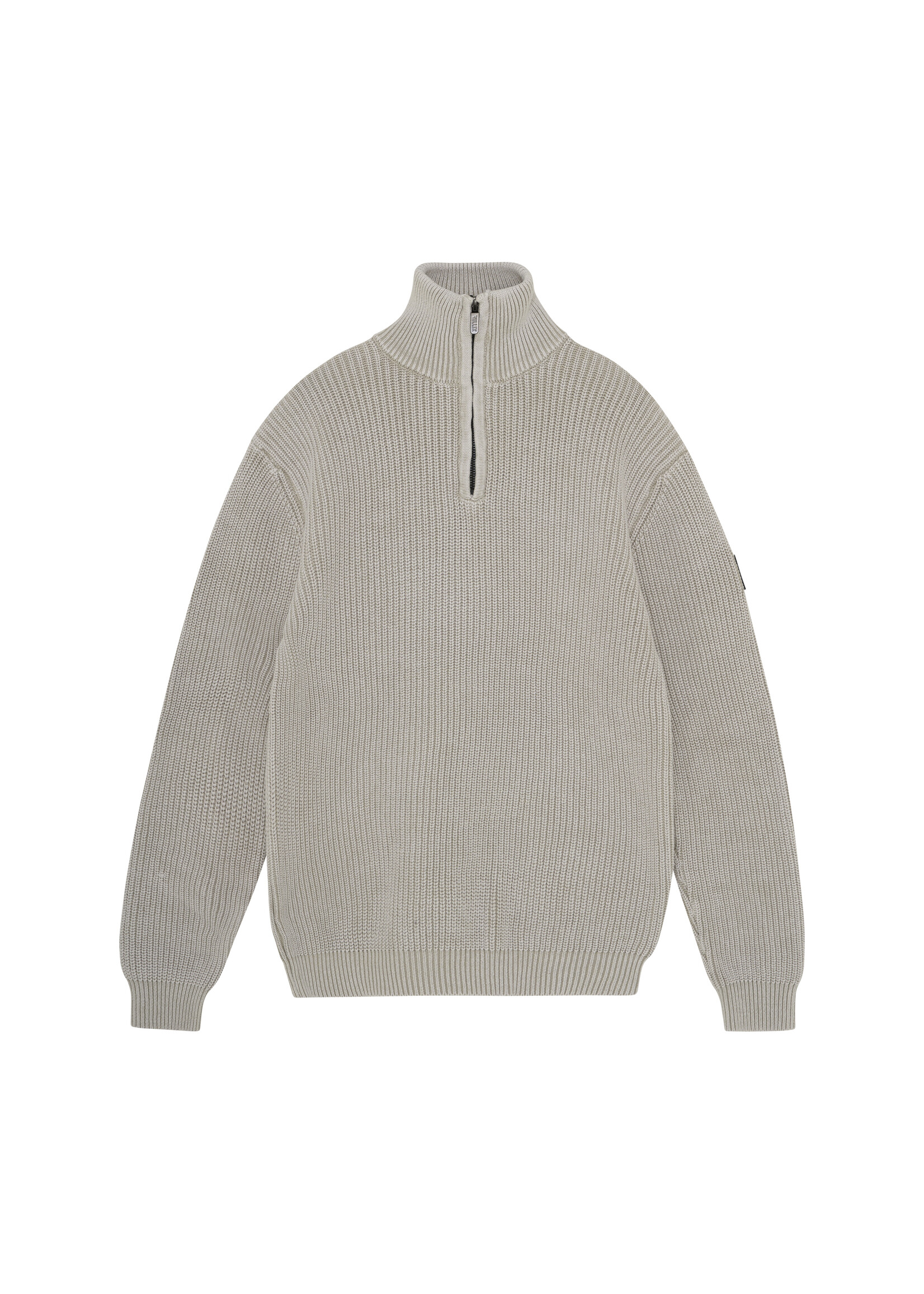 Rellix Trui Knitwear Zip Collar Washed  940332  - zand