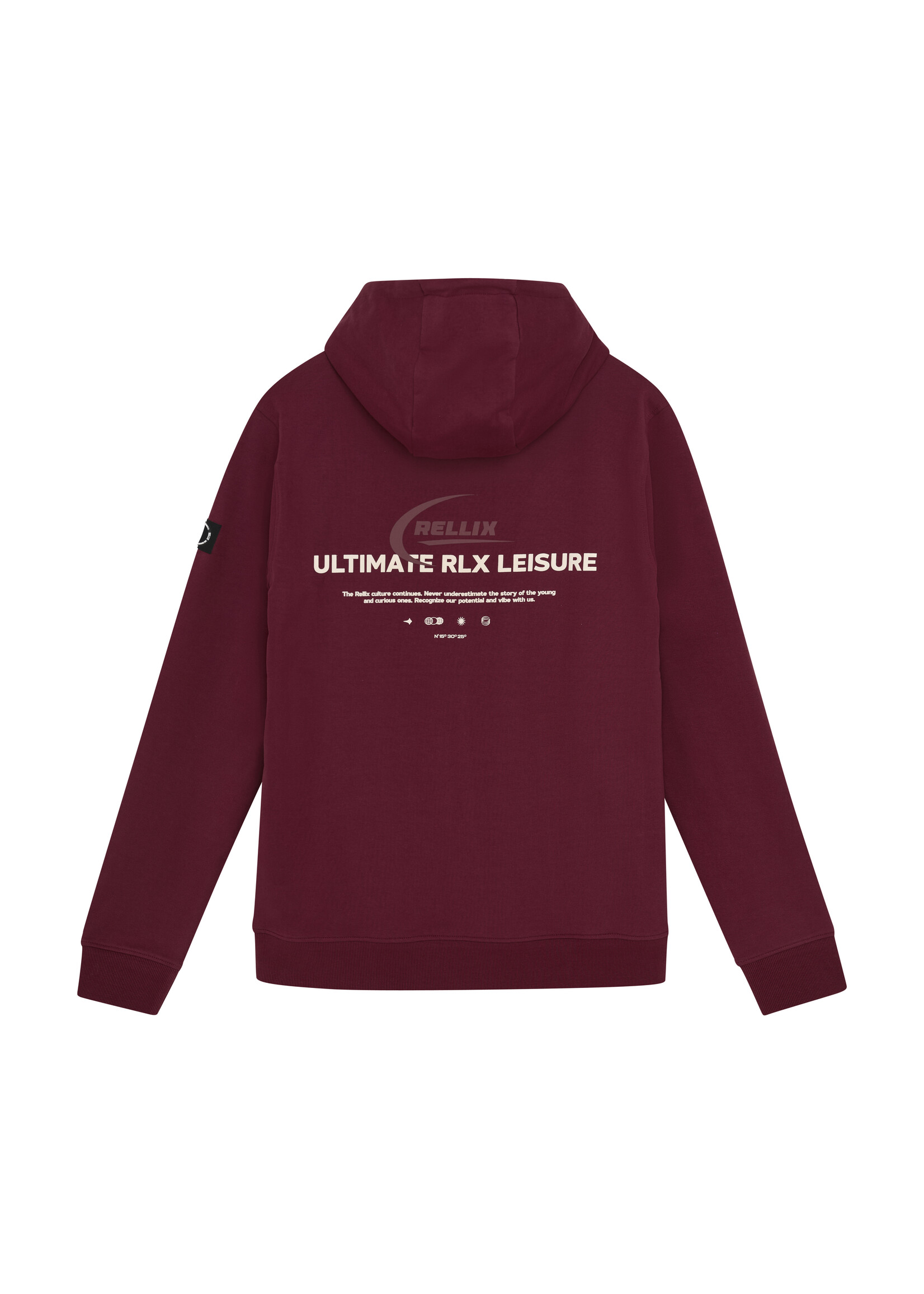 Rellix  Hoodie Rellix Chestprint  940311  - bordeaux