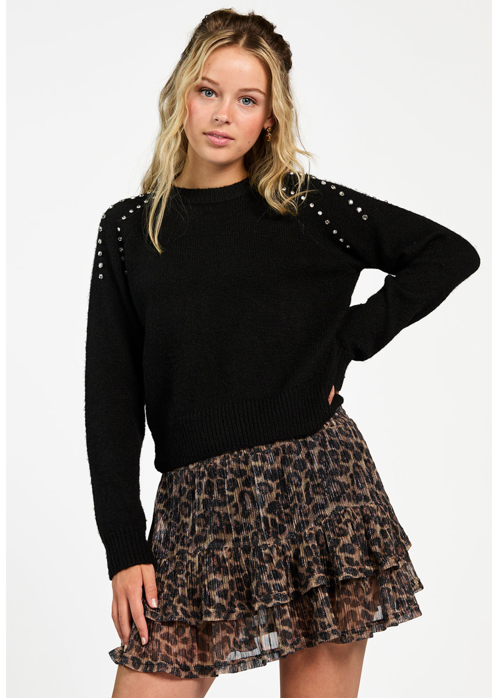 AAIKO Trui Levi - black