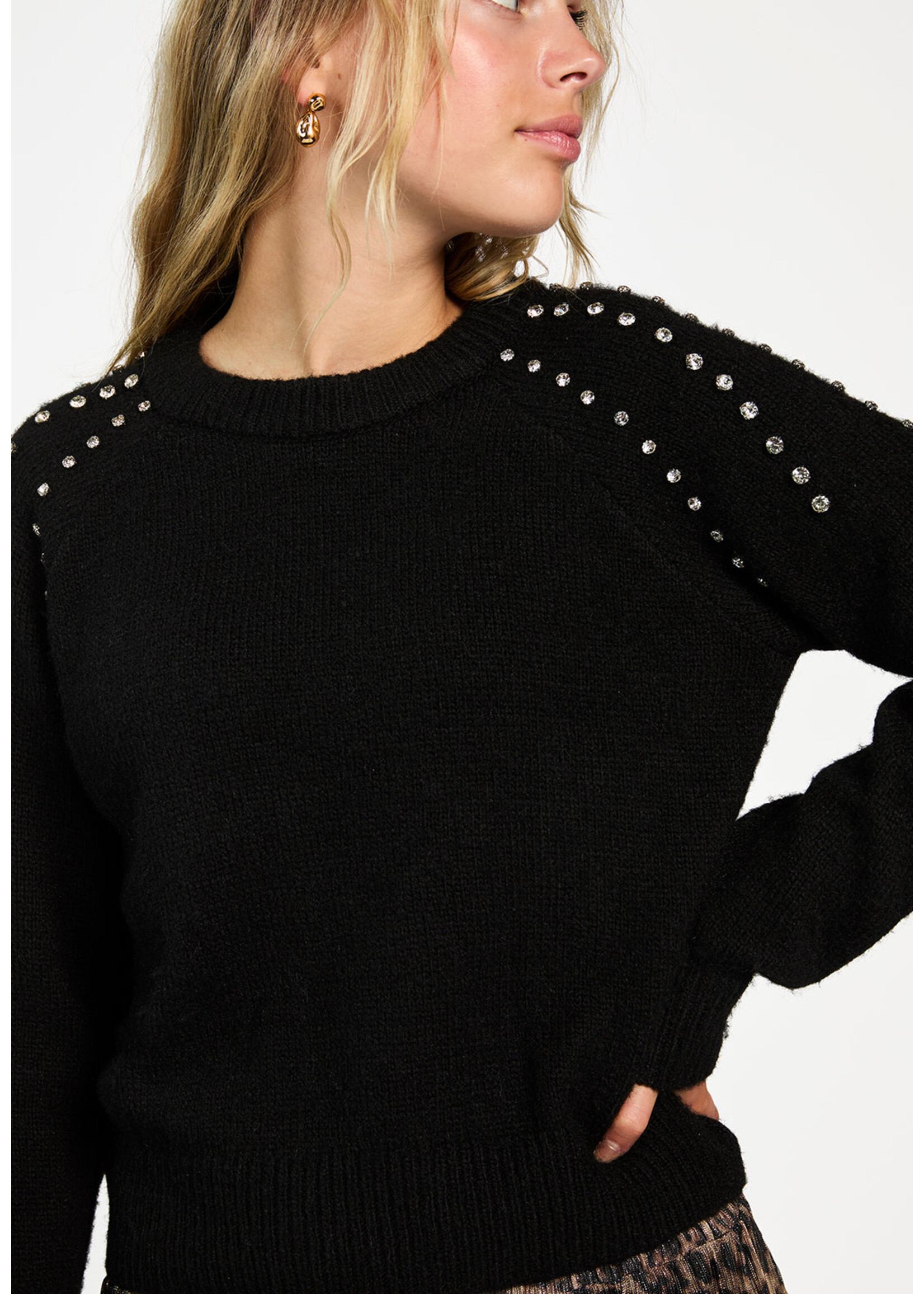 AAIKO Trui Levi - black