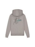 Malelions Hoodie   Splash Hoodie (MJ1-AW25-17) - grijs/bruin