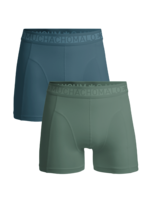 Muchachomalo Boxershort 2-pack solid1010-662j - green blue
