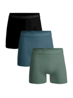 Muchachomalo Boxershort 3-pack SOLID1010-663j - green/blue/black