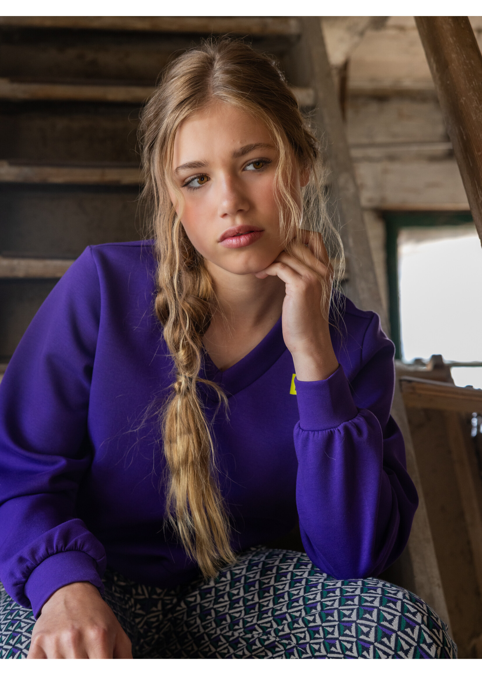 Looxs Hoodie 5301 - paars