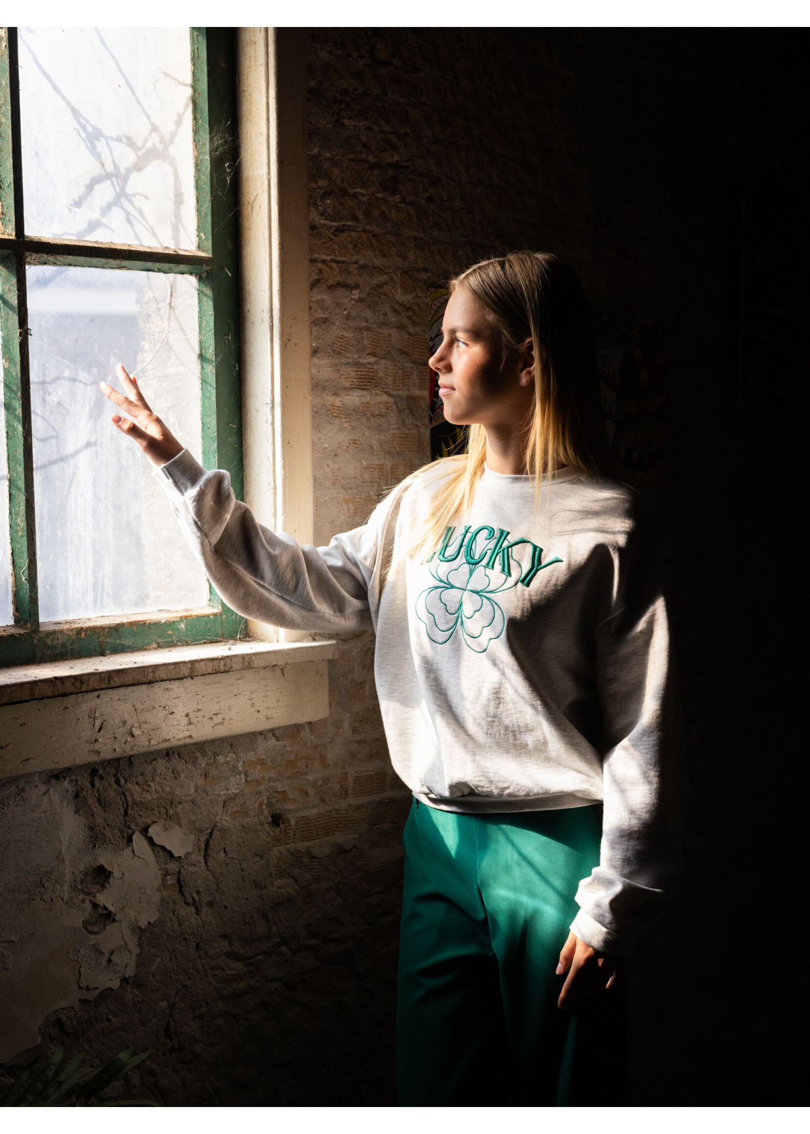 Looxs Sweater 5308- ecru gemêleerd