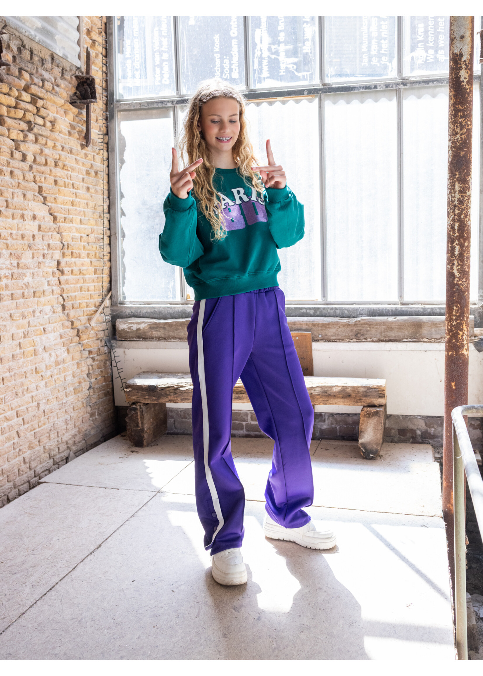 Looxs Broek 5601 sporty - paars