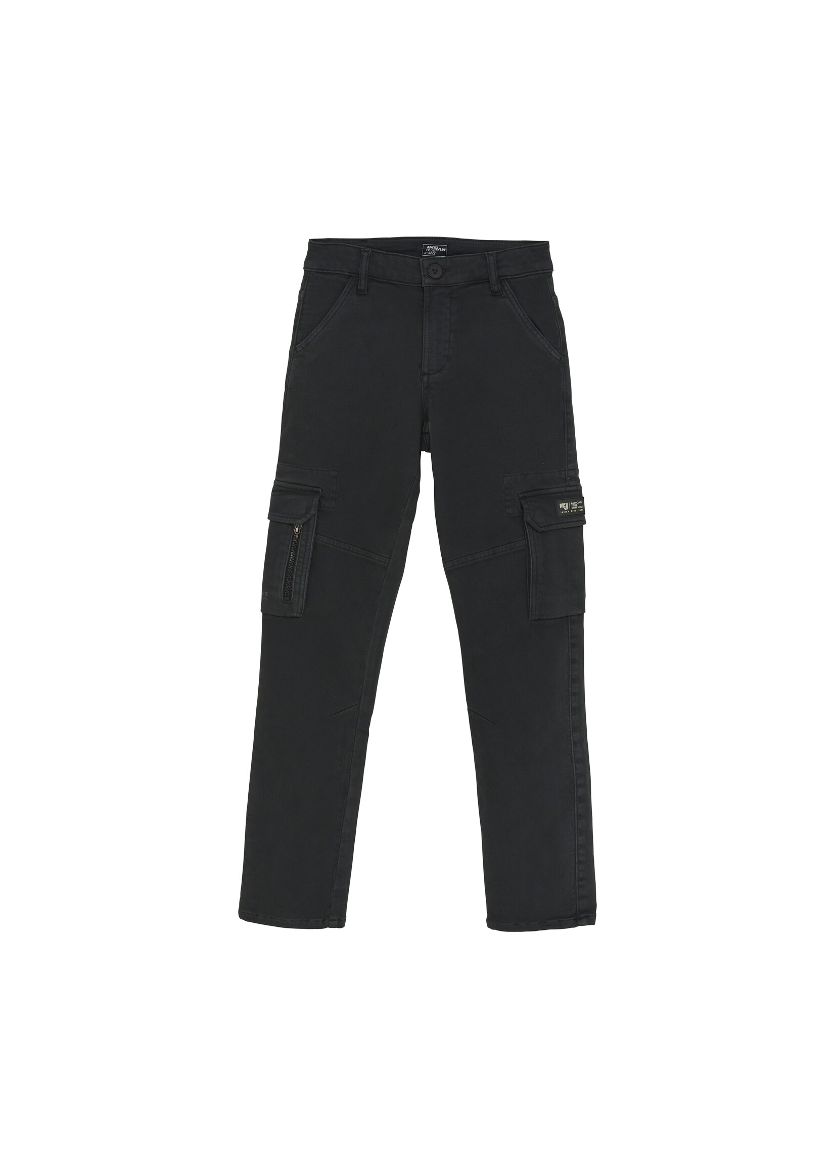 Indian blue jeans Cargobroek 960326 - donkergrijs