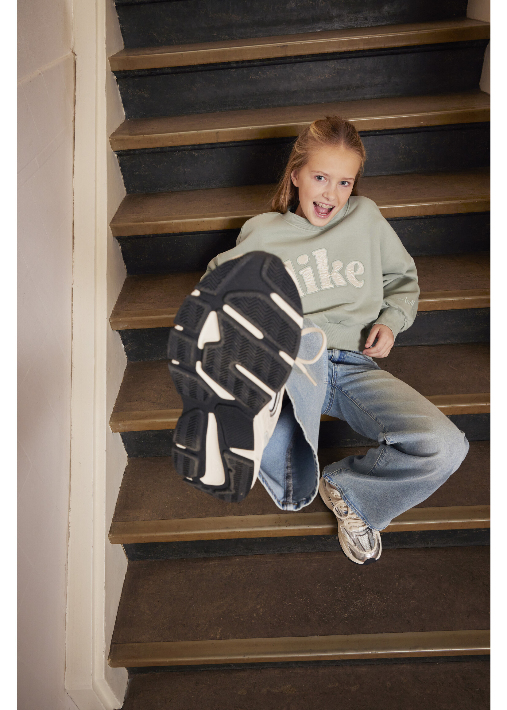 Indian blue jeans Sweater 970464 - lichtgroen