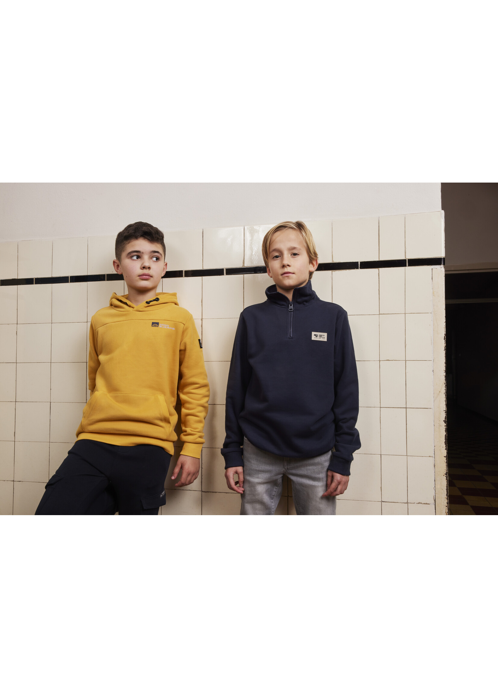 Indian blue jeans Hoodie 960446 - okergeel