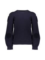 Geisha Sweater flowers 52582 - donkerblauw