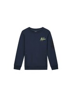 Malelions Counter Sweater (MJ1-AW25-37) - donkerblauw/geel
