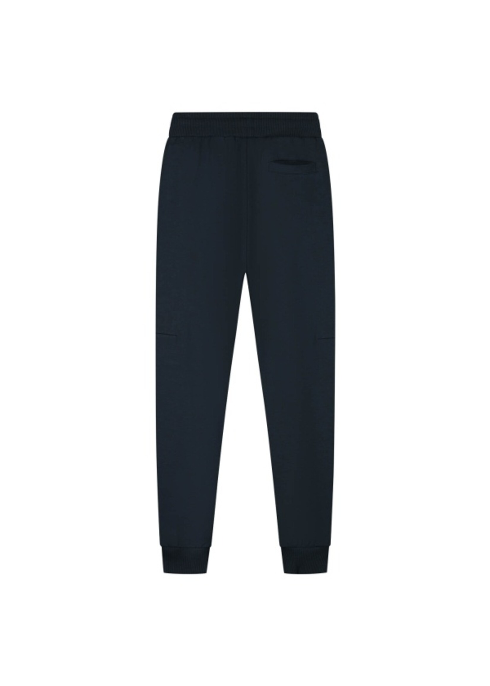 Malelions Joggingbroek Counter Trackpants (MJ1-AW25-41) - donkerblauw/geel