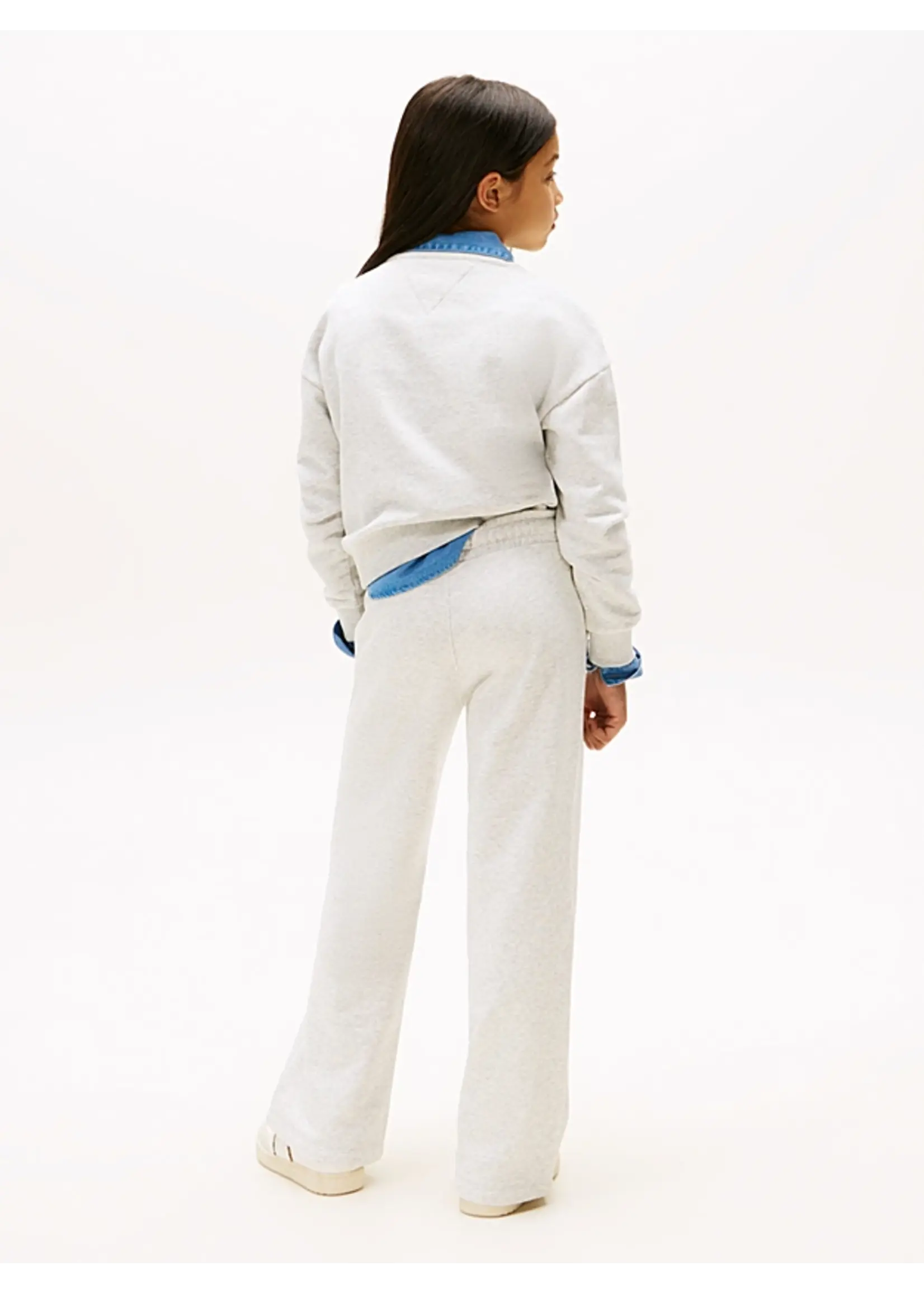 Tommy Hilfiger WIDE LEG VARSITY FLOCK SWT PANTS - KG0KG08778P09