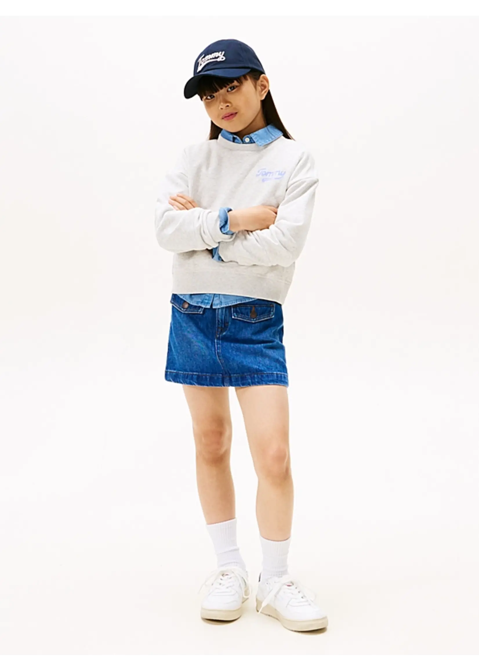 Tommy Hilfiger Sweater TOMMY FLOCK SWEATSHIRT KG0KG08779P09 - heather