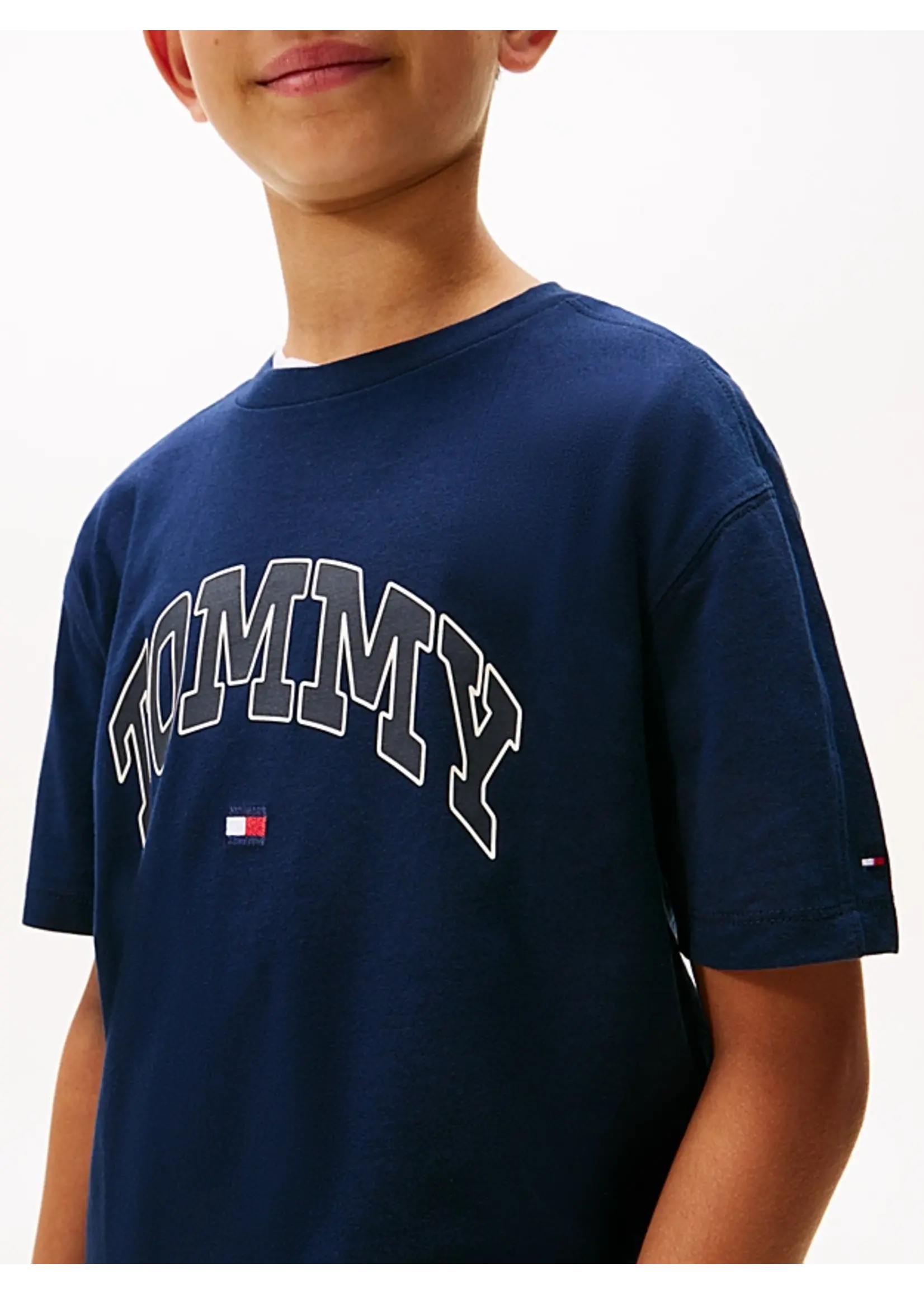 Tommy Hilfiger VARSITY RAISED PRINT TEE SS - KB0KB09939C1G