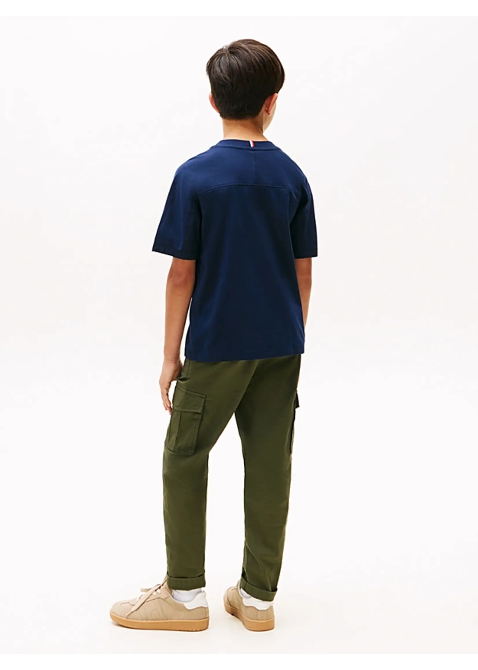 Tommy Hilfiger VARSITY RAISED PRINT TEE SS - KB0KB09939C1G