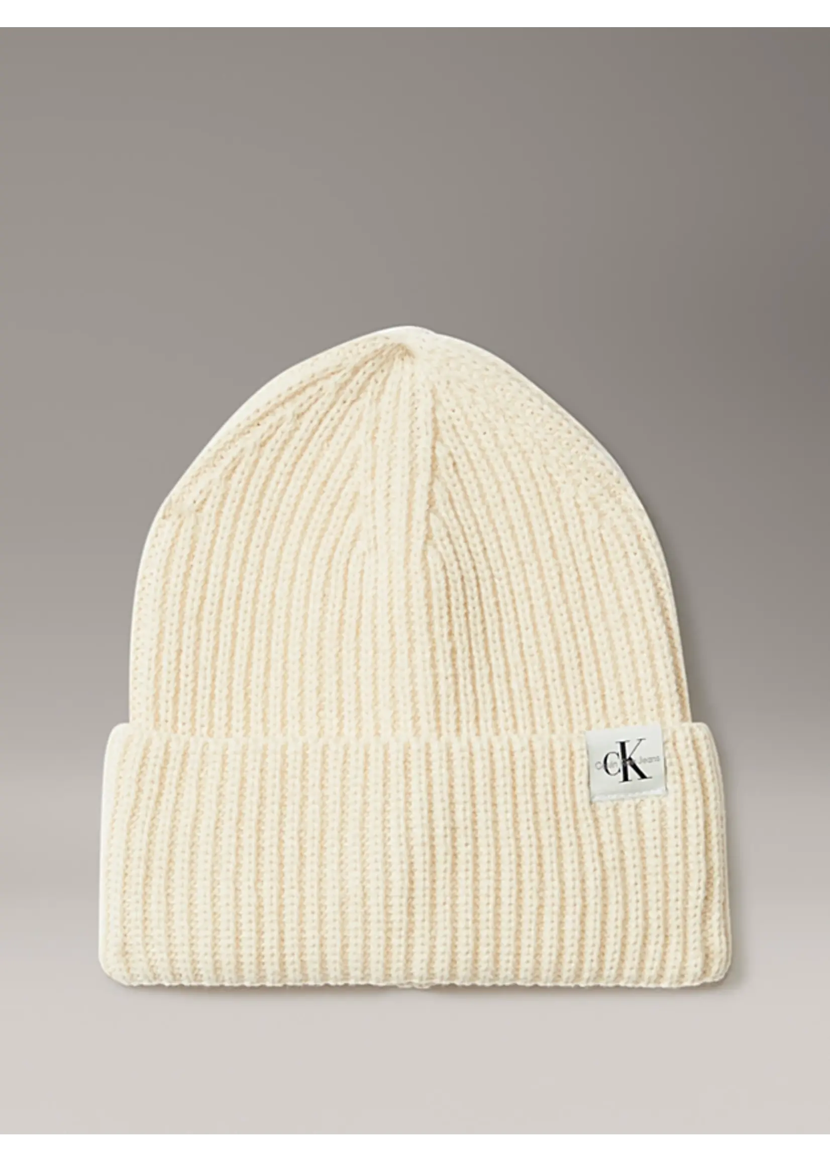 Calvin Klein Beanie / Muts IU0IU00440BEH - MONOGRAM RIB - ecru