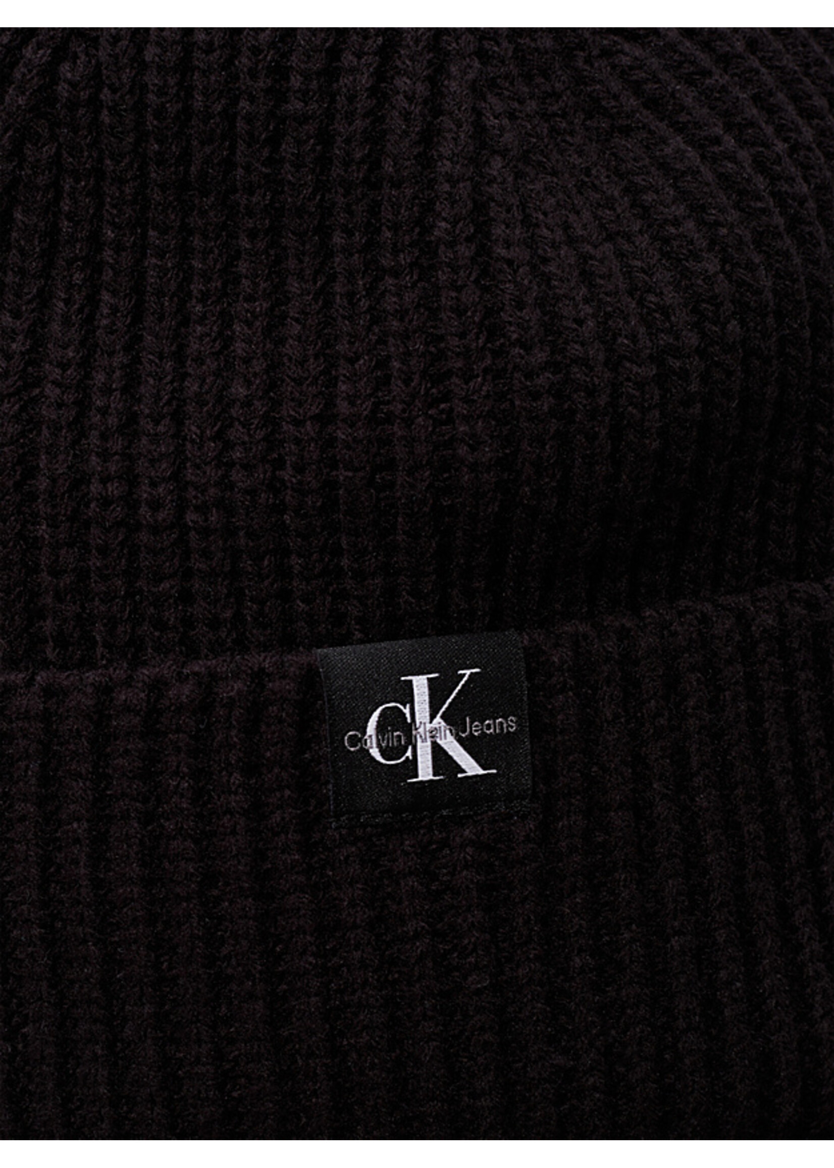 Calvin Klein Beanie / Muts IU0IU00440BEH - MONOGRAM RIB - zwart