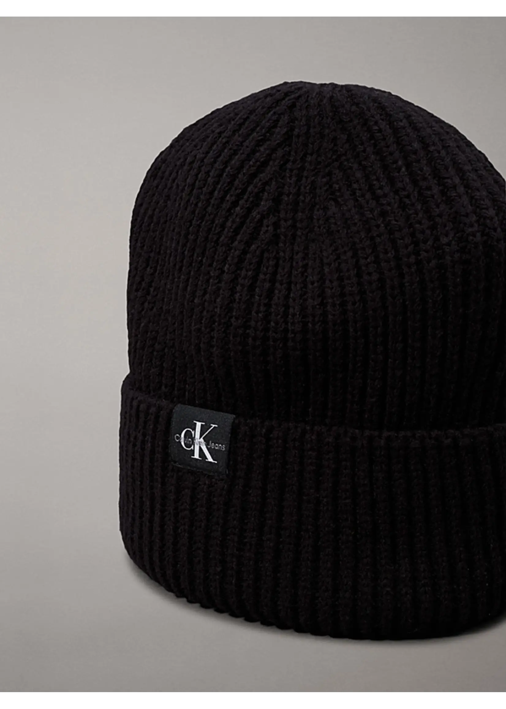 Calvin Klein Beanie / Muts IU0IU00440BEH - MONOGRAM RIB - zwart
