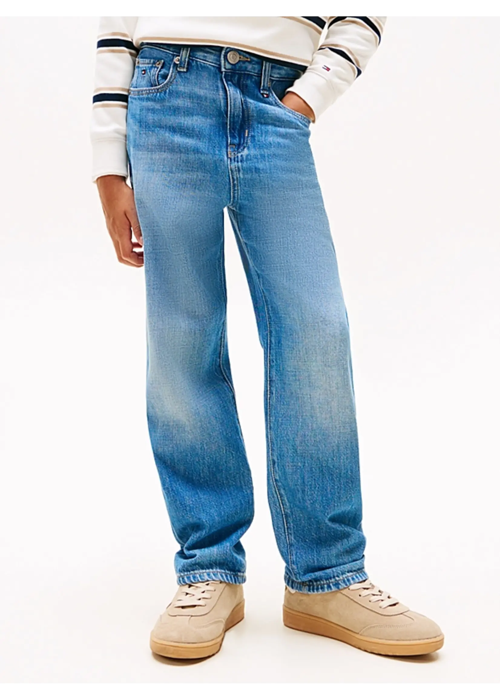 Tommy Hilfiger SKATER MID BLUE DENIM - KB0KB099231CE