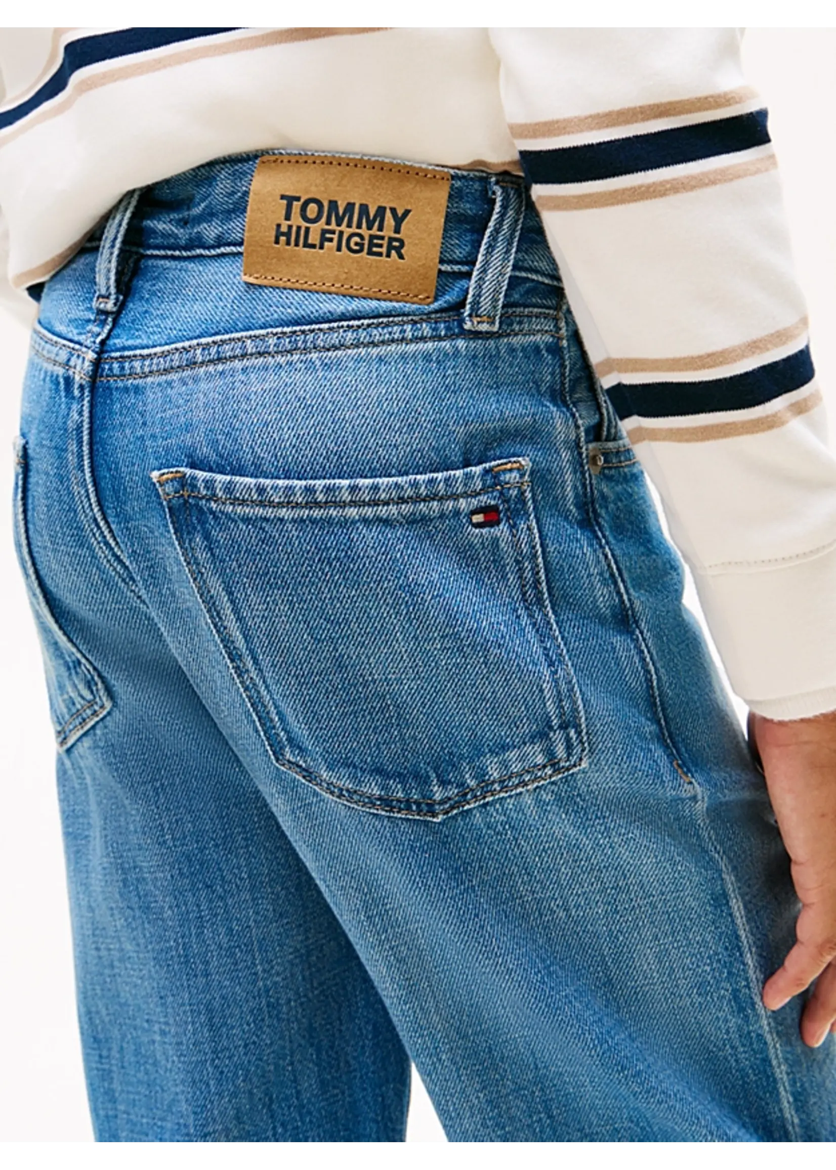 Tommy Hilfiger SKATER MID BLUE DENIM - KB0KB099231CE