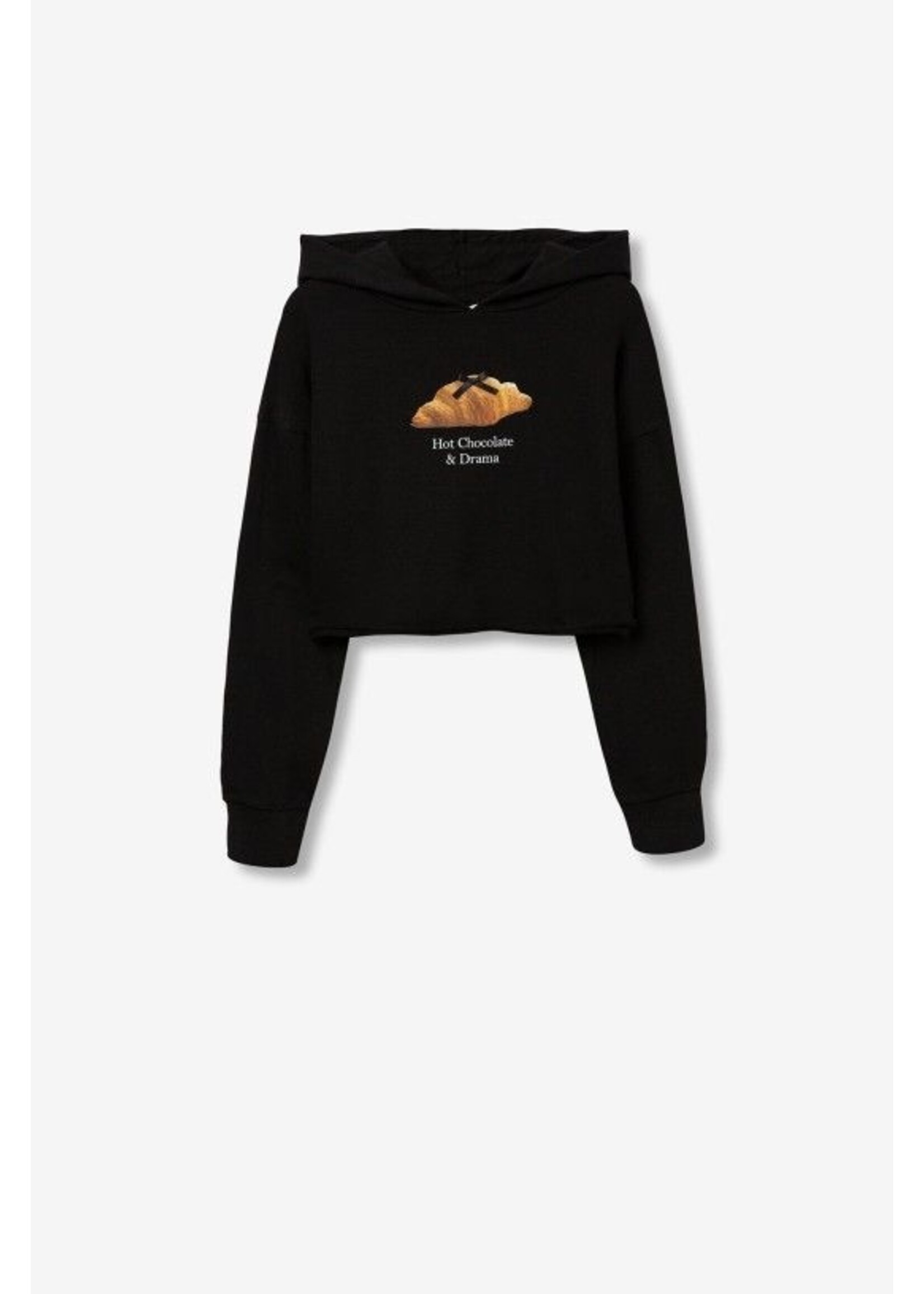 Tiffosi Hoodie Kirby croissant - zwart