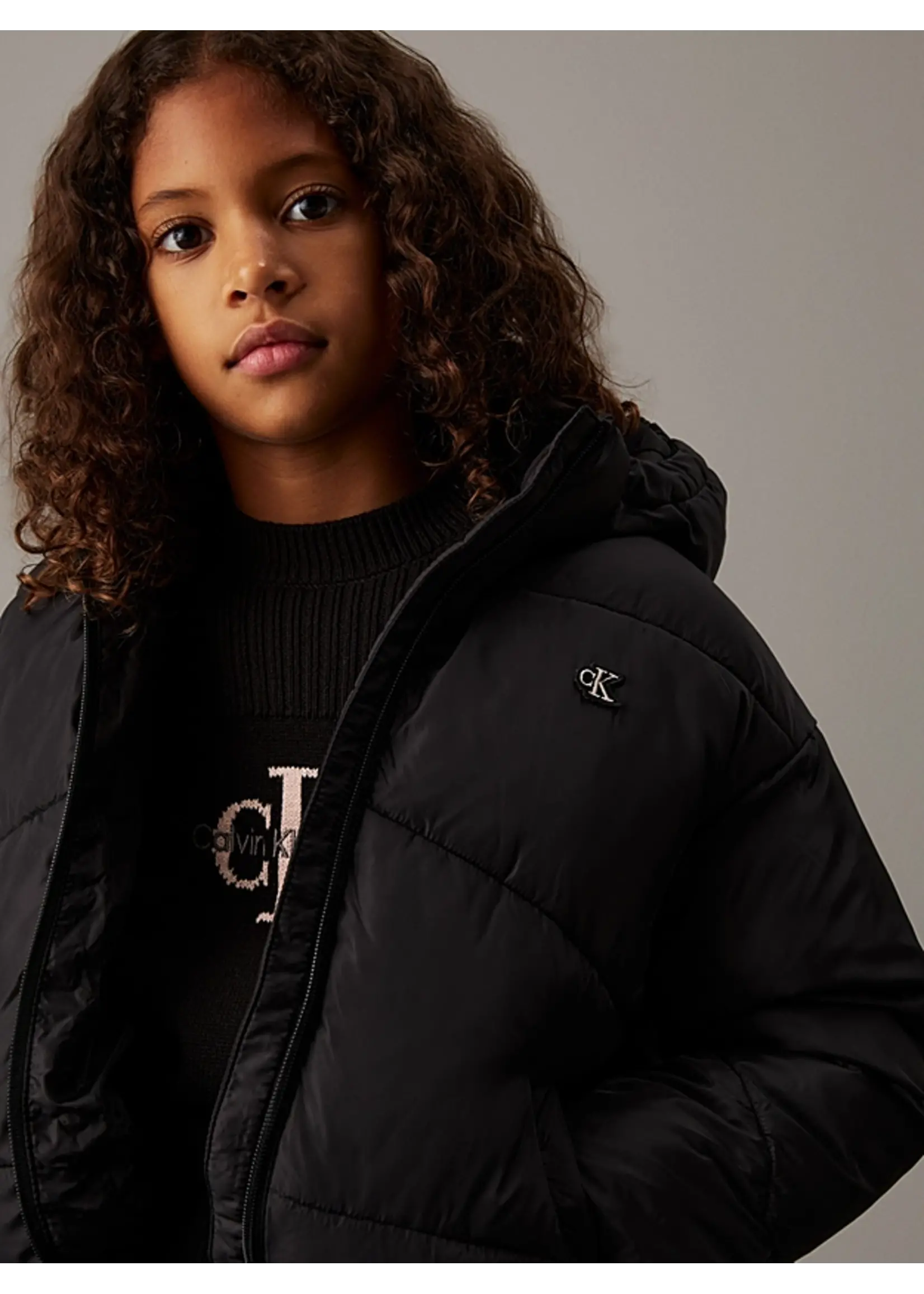 Calvin Klein Jas I IG0IG02056BEH - CK SHORT PUFFER JACKET - zwart
