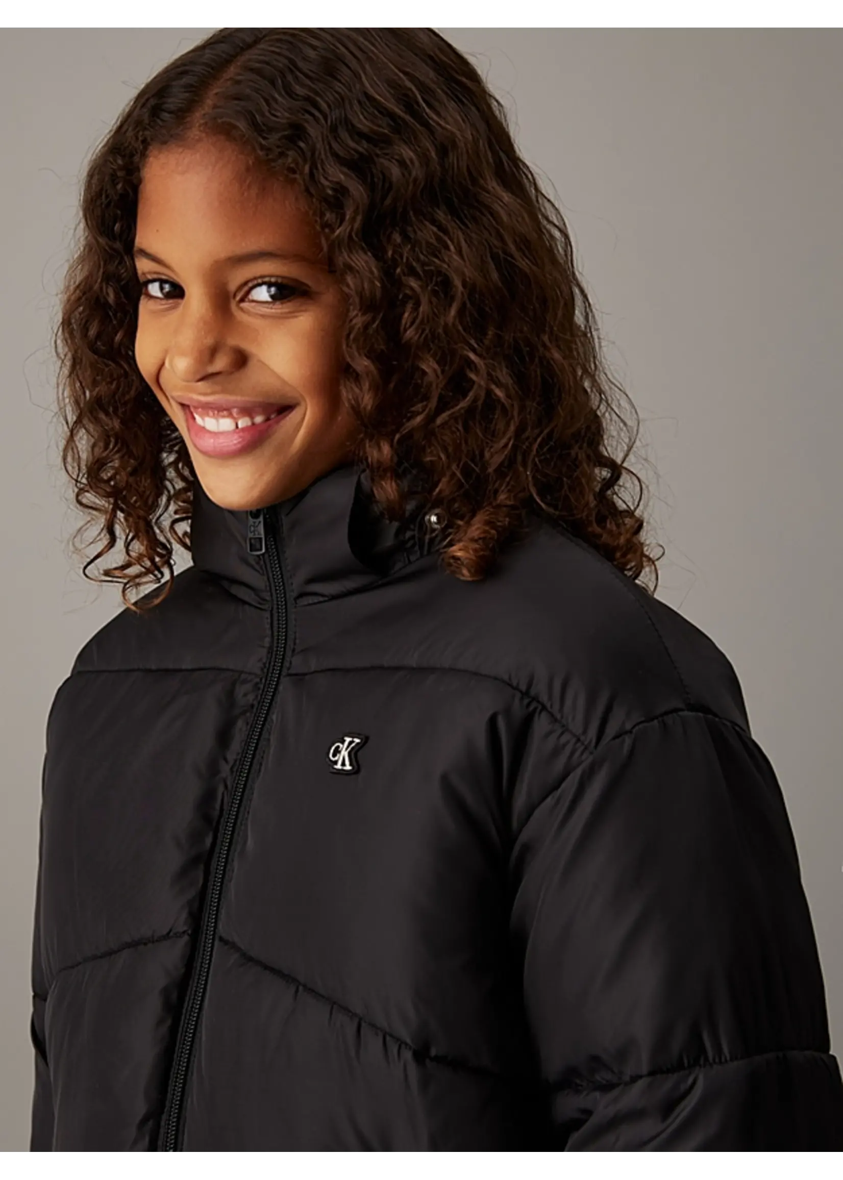 Calvin Klein Jas I IG0IG02056BEH - CK SHORT PUFFER JACKET - zwart