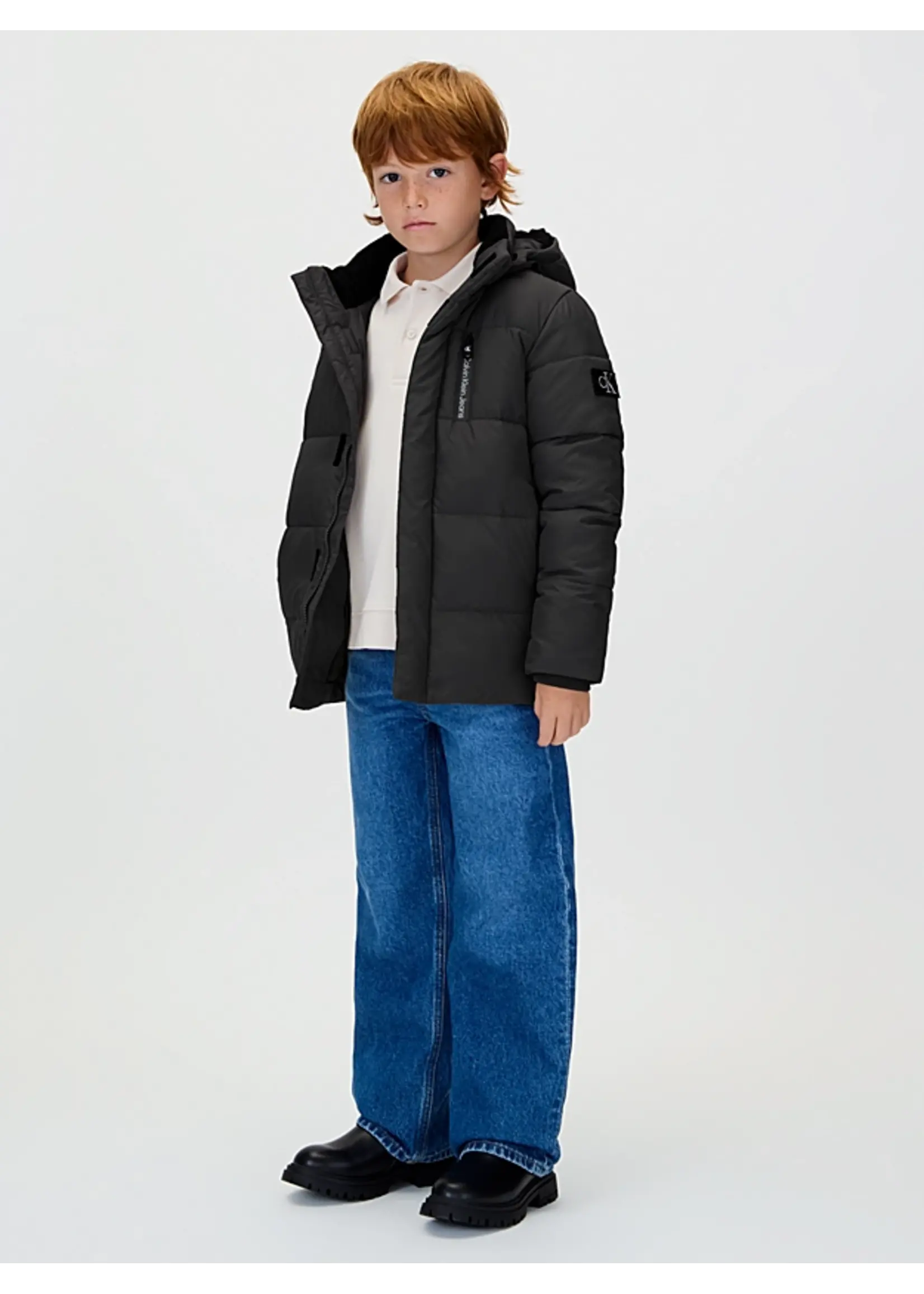 Calvin Klein Jas IB0IB01276BEH - ESSENTIAL PUFFER JACKET- zwart