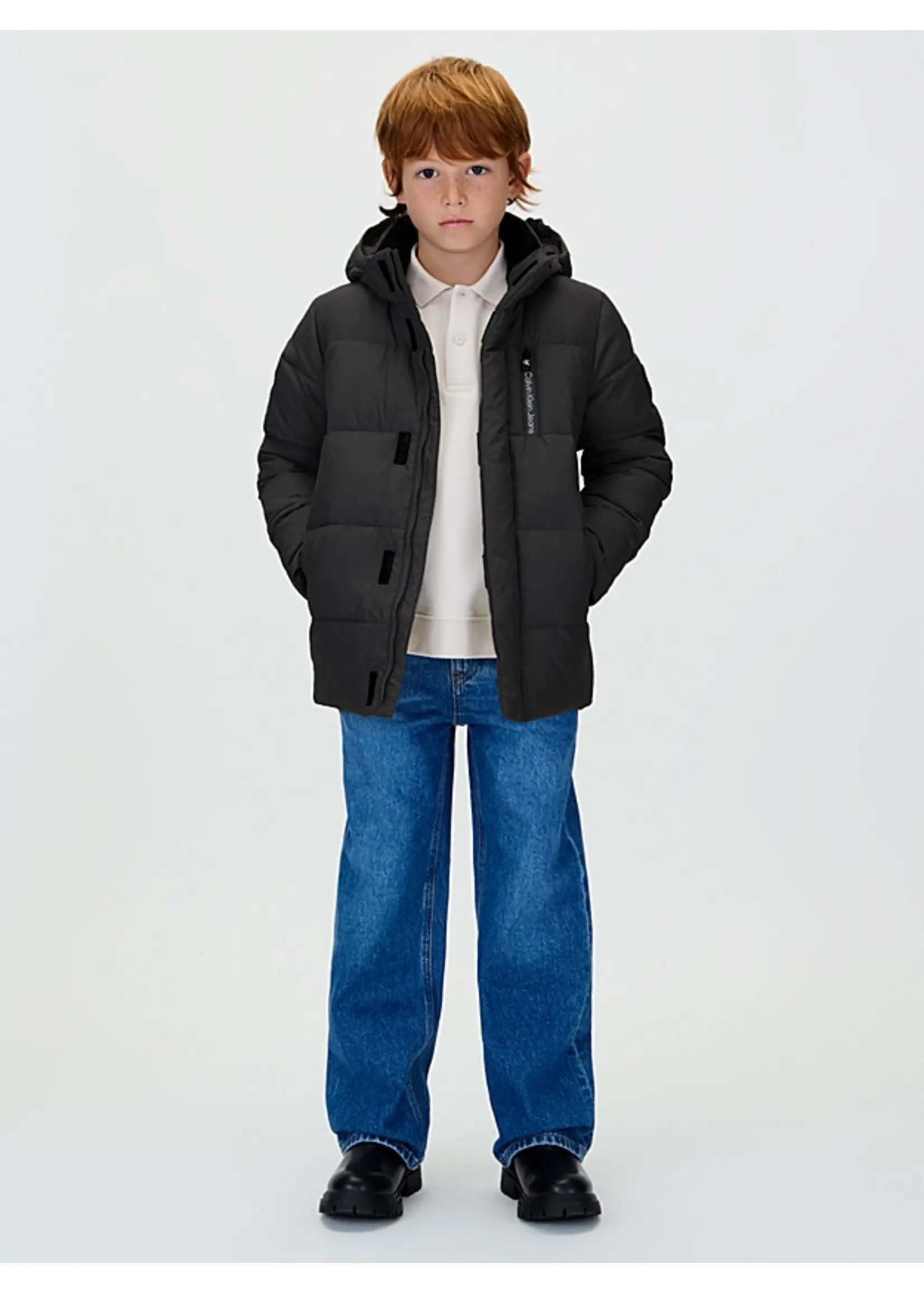 Calvin Klein Jas IB0IB01276BEH - ESSENTIAL PUFFER JACKET- zwart