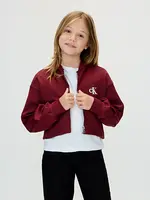 Calvin Klein Bomberjas IG0IG03076XU4 - TRICOT BOMER JACKET - bordeaux