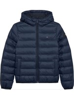 Tommy Hilfiger Tussenjas KS0KS00712C1G - U LIGHT DOWN HOODED JACKET - donkerblauw