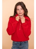 Geisha Trui met rits 54543 - rood