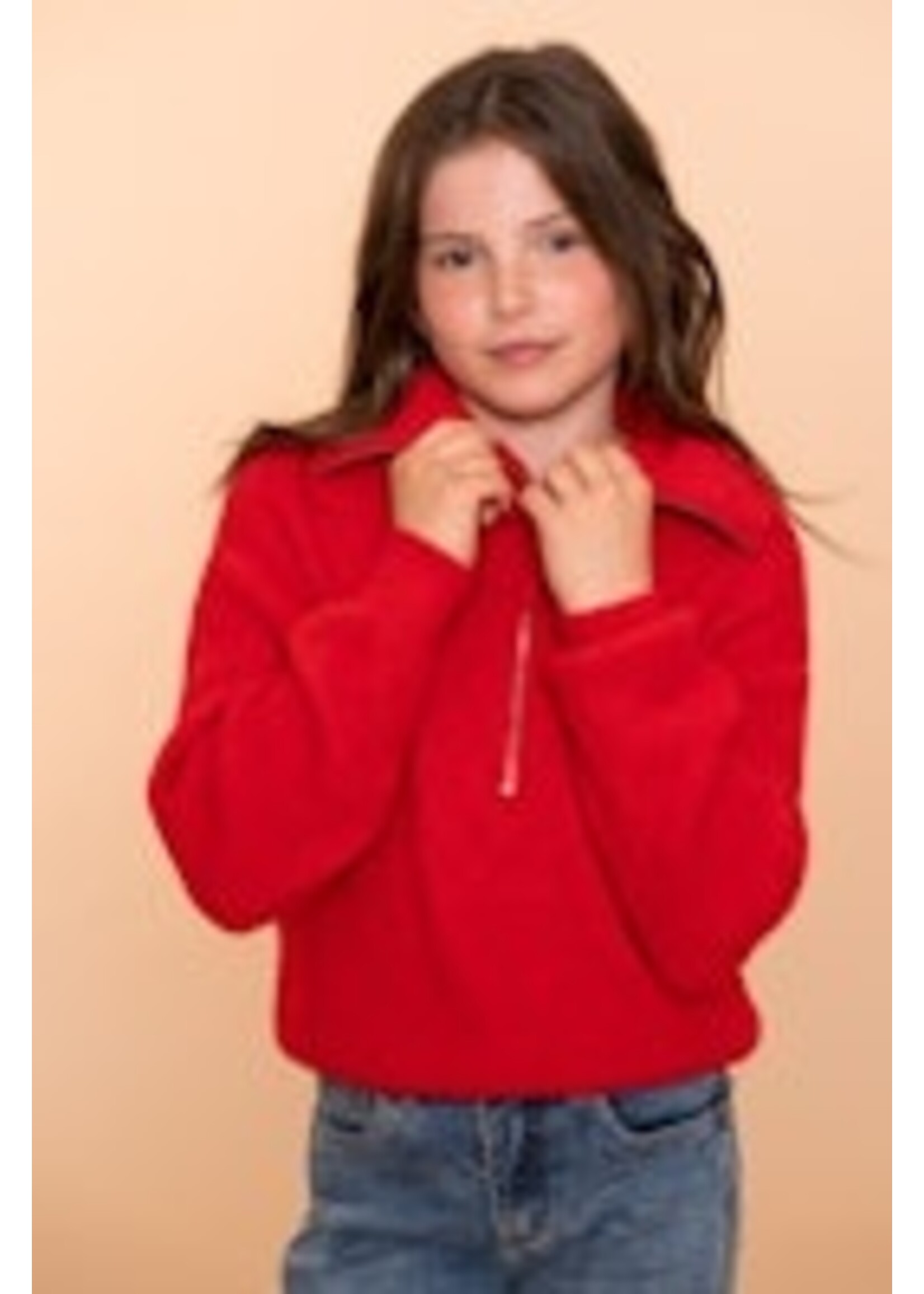 Geisha Trui met rits 54543 - rood