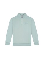 Malelions Sweater  Turtle Half Zip Sweater (MJ2-AW25-19) - blauw/grijs