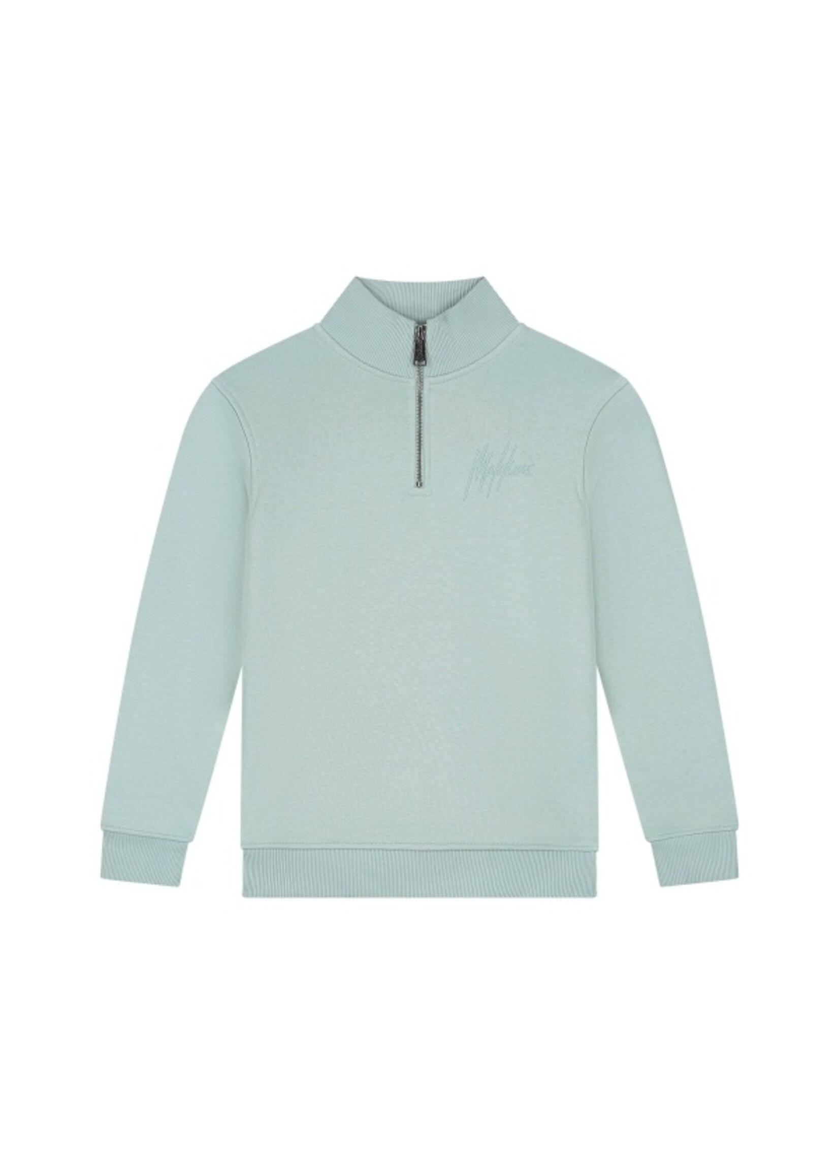 Malelions Sweater  Turtle Half Zip Sweater (MJ2-AW25-19) - blauw/grijs