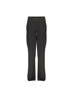 Geisha Broek Panter wide leg 51578 zwart/roomwit