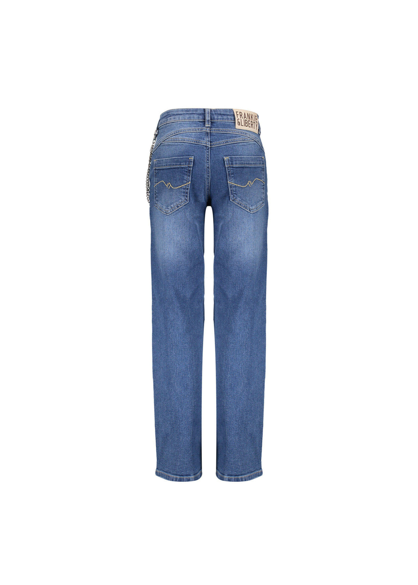 Frankie & Liberty Jeans Straightleg High rise - donkerblauw denim