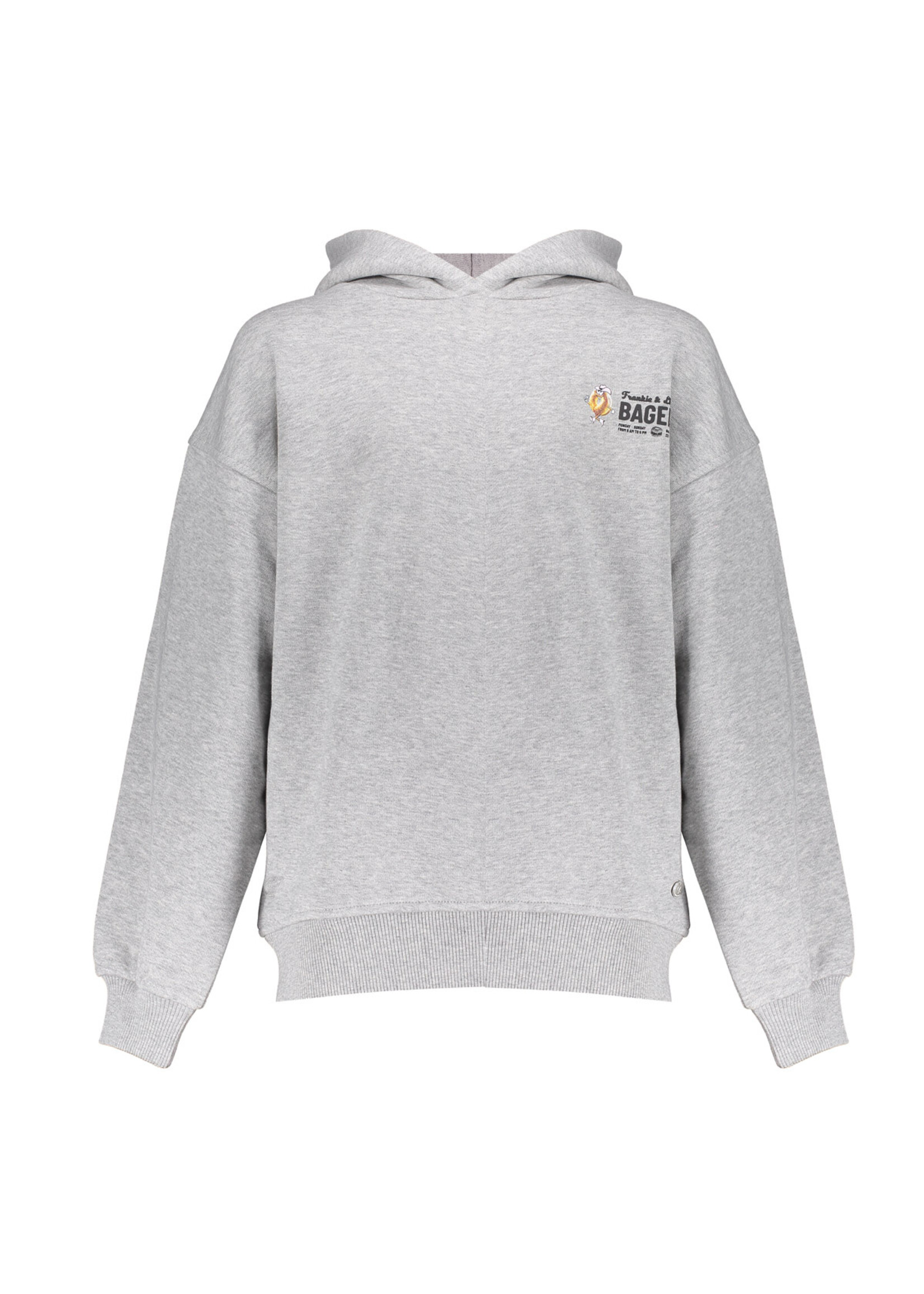 Frankie & Liberty Hoodie Taissa Bagel - lichtgrijs