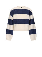 Nobell Sweater Kate colorblock 3307 - donkerblauw