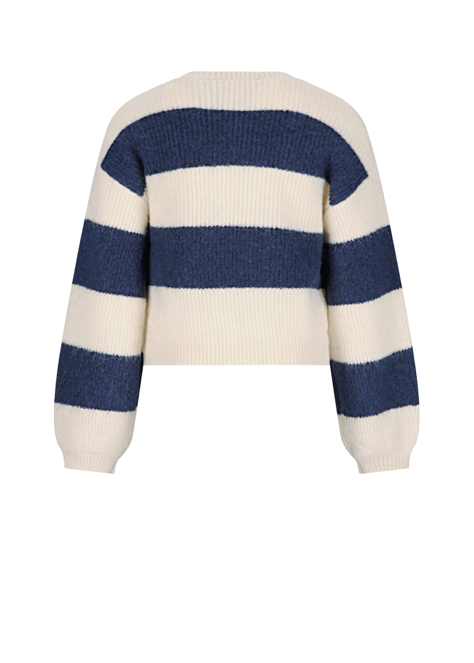 Nobell Sweater Kate colorblock 3307 - donkerblauw