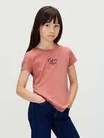 Calvin Klein T-Shirt  IG0IG03035VAZ - SCRIPT LOGO GRAPHIC - roze
