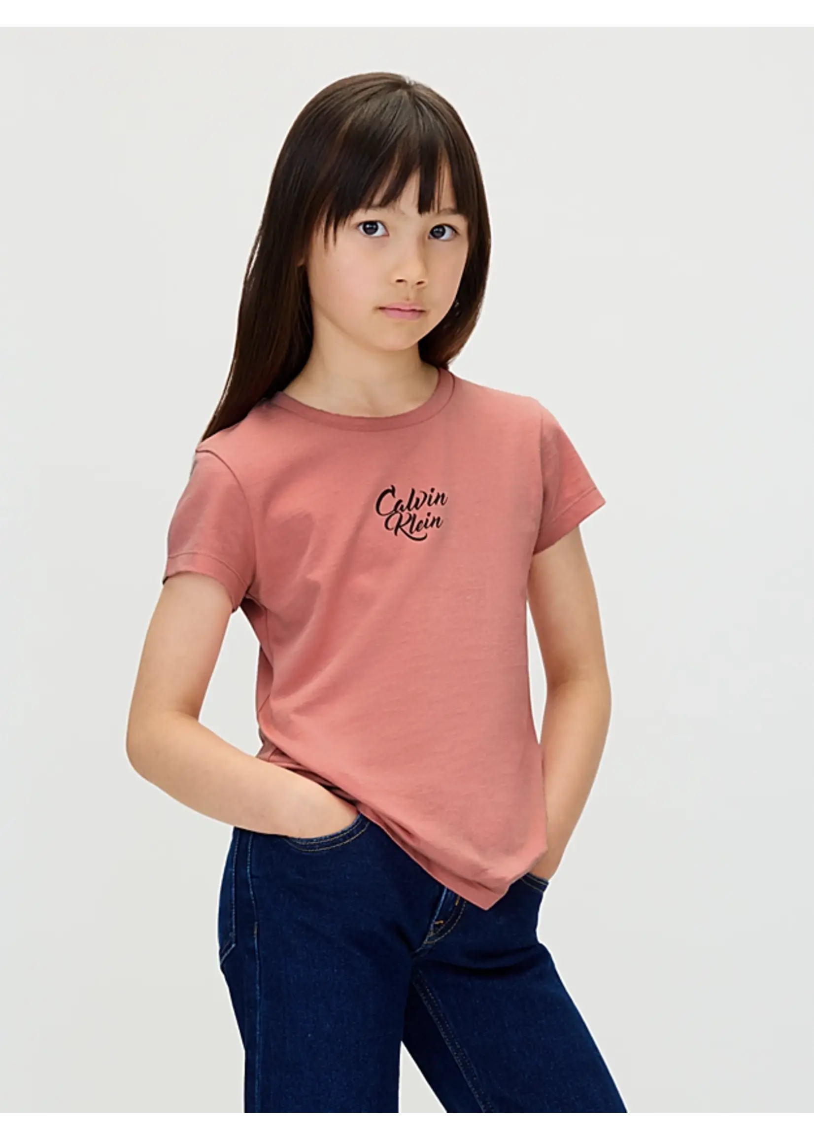Calvin Klein T-Shirt  IG0IG03035VAZ - SCRIPT LOGO GRAPHIC - roze