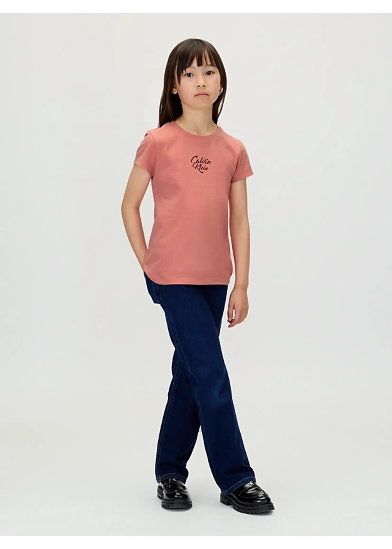 Calvin Klein T-Shirt  IG0IG03035VAZ - SCRIPT LOGO GRAPHIC - roze