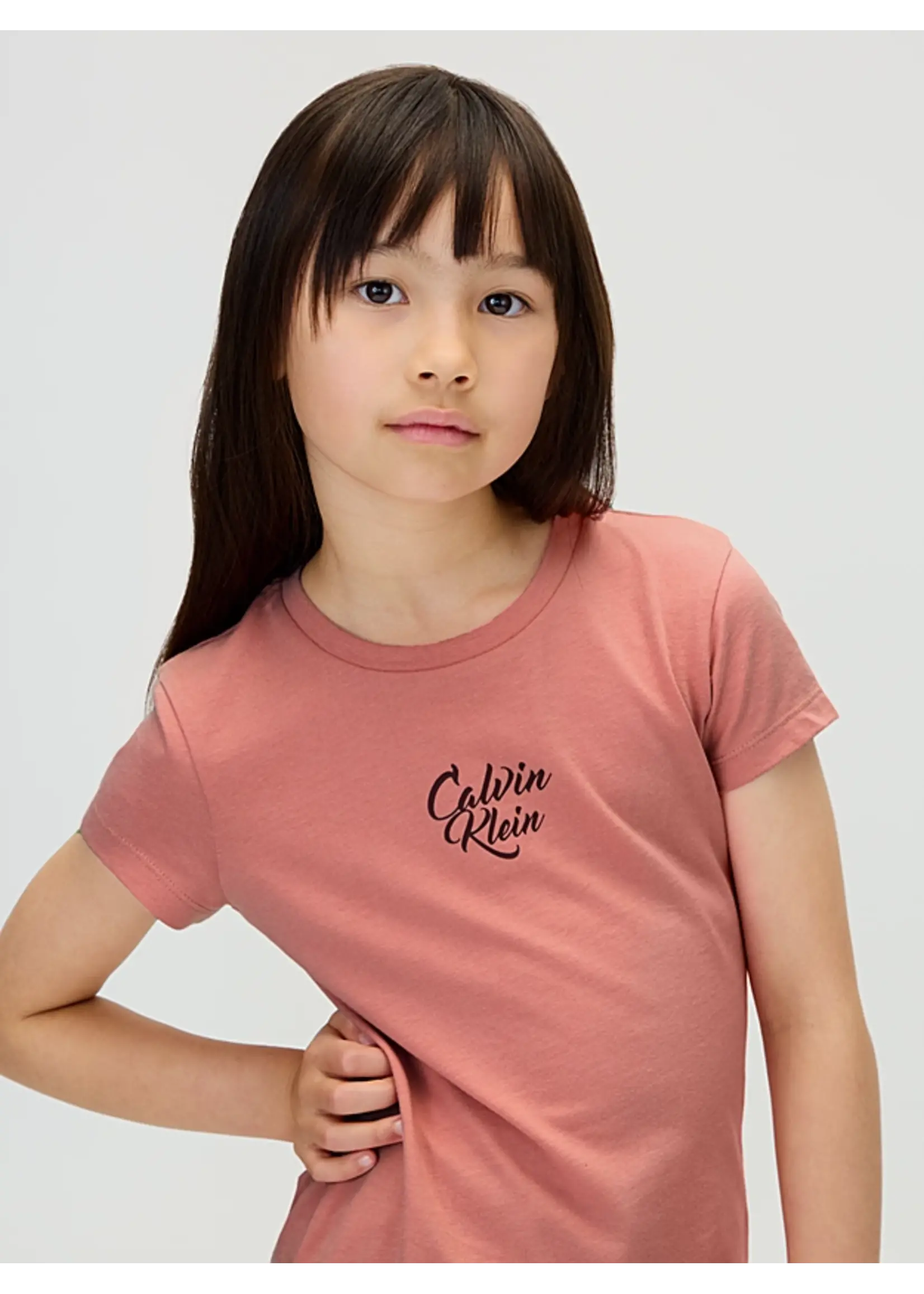 Calvin Klein T-Shirt  IG0IG03035VAZ - SCRIPT LOGO GRAPHIC - roze