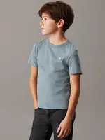 Calvin Klein T-Shirt   IU0IU00543CFF - MONO MINI BADGE REG - grijsblauw