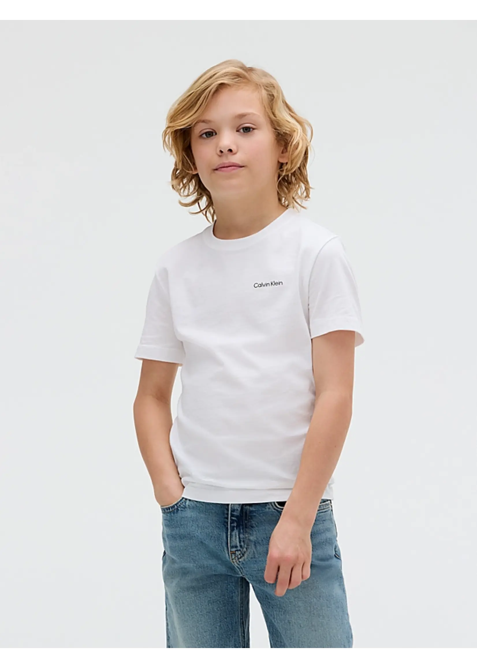 Calvin Klein T-Shirt IU0IU00683YAF - CHEST INST.LOGO - wit