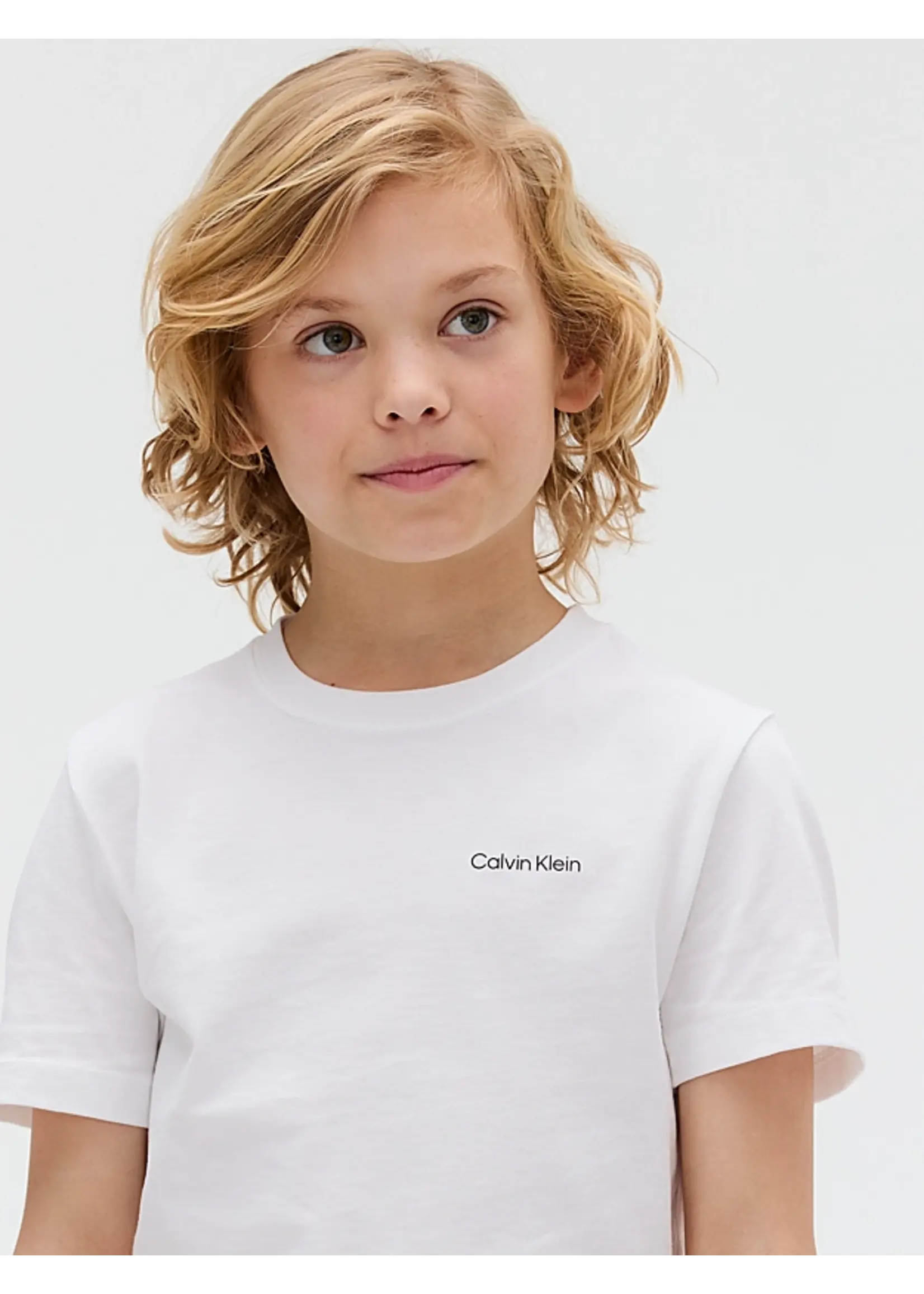 Calvin Klein T-Shirt IU0IU00683YAF - CHEST INST.LOGO - wit